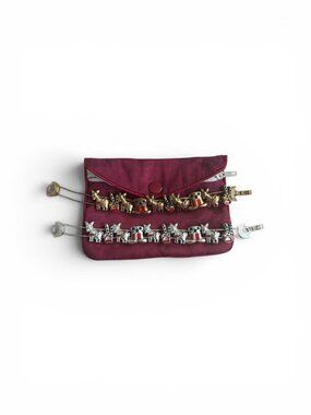 VINTAGE 1990s Gold Silver Tone Democrat Party Slider Bracelets